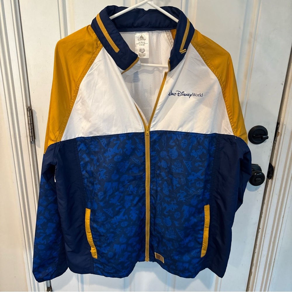 Disney Blue, White & Gold Men’s 50th anniversary Windbreaker Jacket
